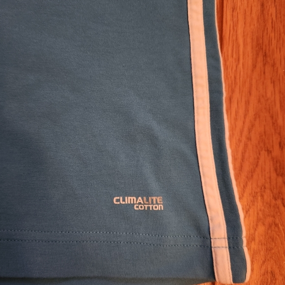 Adidas Training Active Stretch V-Neck Tank Top Turquoise Blue Medium - Picture 7 of 13